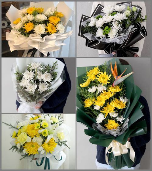 湖北黄冈市黄梅县五祖镇白事花束代送